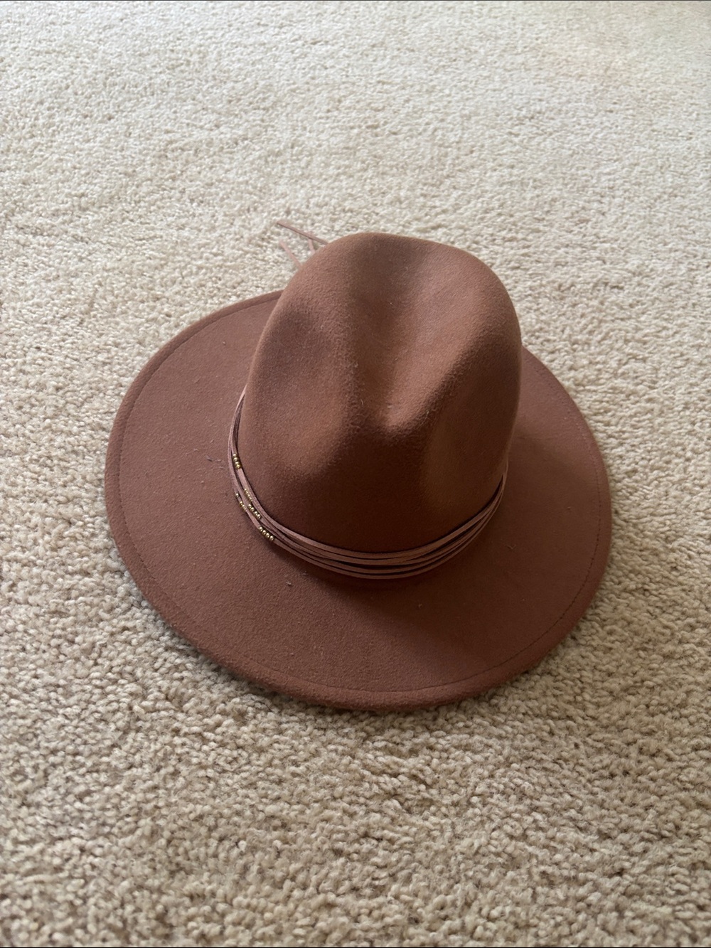 Abercrombie & Fitch Brown Wide-Brim Felt Fedora Hat